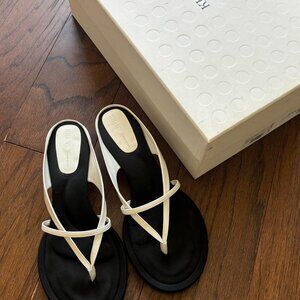 Khaite Women's Black and White Sandals